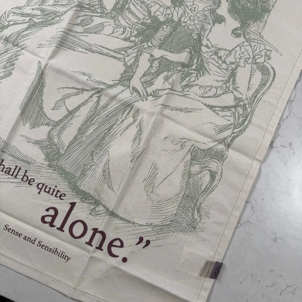 Jane Austen Sense And Sensibility Cotton Kitchen Tea Towel New NWT 16